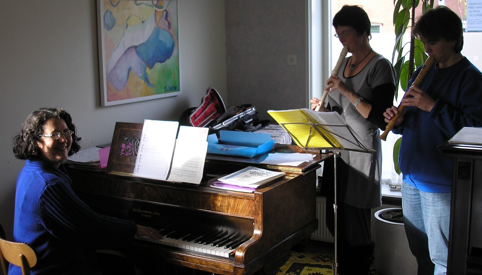 samenspel met piano begeleiding